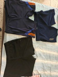 3  Men's Athletic Shorts- waist band is loose