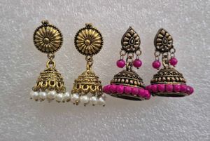 Traditional Jhumka Earrings Set - New