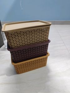 Brand New Multipurpose Storage Basket With Lid