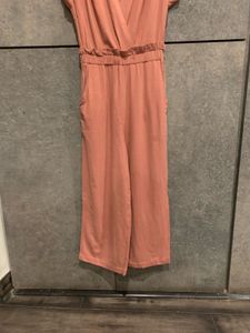 Monteau Los Angeles Dusty Rose Wrap Jumpsuit