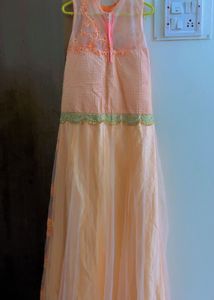 Designer Peach Lehenga Choli