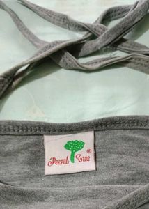 Grey Racerback Tank Top