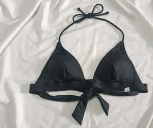 Black Triangle Bikini Top and thong