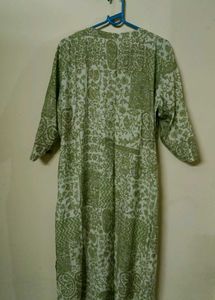 Green Printed Kurta