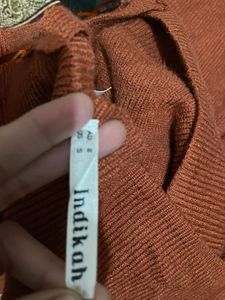 Imported Elegant Knit Wrap Dress