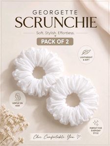Georgette Scrunchie Pack🤍