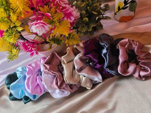 Set of 10 Satin scrunchies