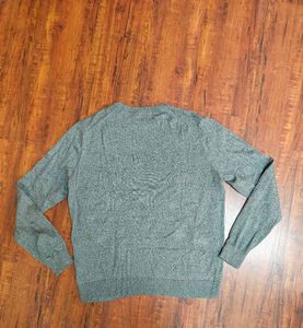 Men's Grey Crew Neck Sweater