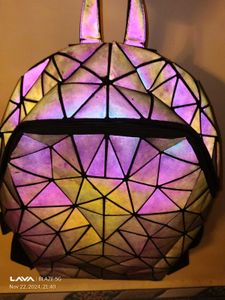 Geometric Reflective Backpack