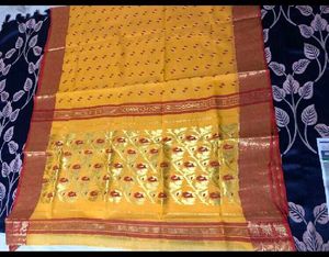 New Yellow Taant Saree