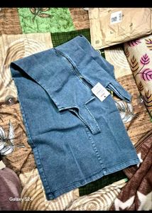 Stylish Blue Denim Midi Dress