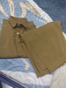 Men's Brown Kurta Set