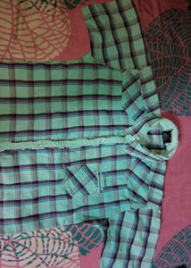 Checked Button-Down Shirt