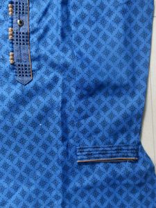 Boys navy Blue Kurta with golden Pants