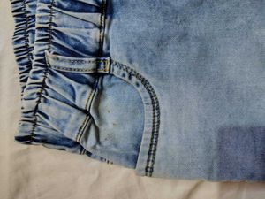 Light Wash Cargo Jeans