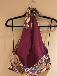 Butterfly Print Halter Top