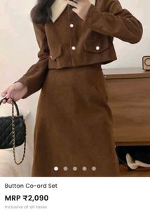 brown co ord set from savana