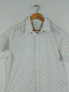 Off White Printed Shirt For Men's