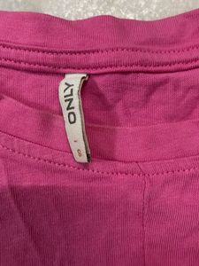 Only Pink Cropped Twist Top