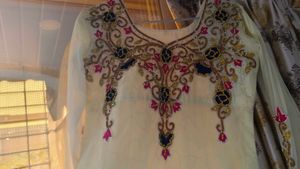 Full Gaon  Neck Design With Pant And Dupatta