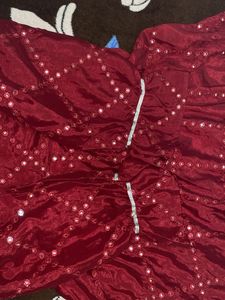 Boho Sparkle Red Dress