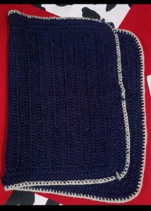 Handmade Crochet Navy Blue Mat