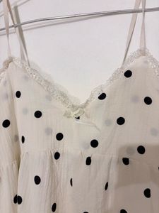 Polka Dot Nightgown Slip Dress