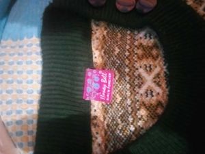Patterned Sweater Dress