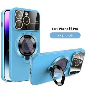 Stylish iphones Blue iPhone Case with Lens Accent