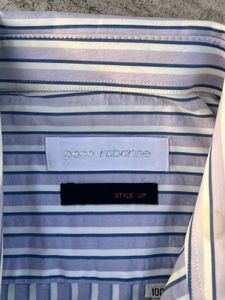 paco rabanne purple Classic Striped unisex shirt