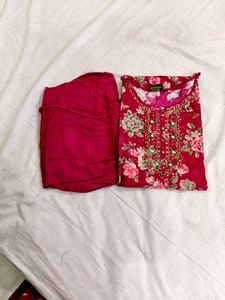 Beautiful Floral Print Kurta Set