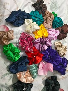 Satin Scrunchies - Assorted Colors