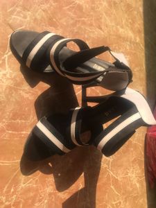 Striped Heels