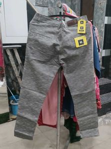 Grey Patterned Trousers