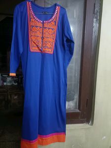 Smart Patch Work Woolen Kurti For Women In L Size