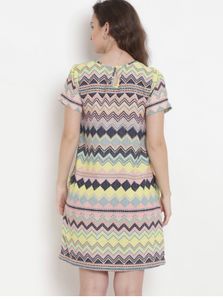 Women Shift Beige Dress (Medium)