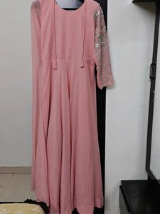 Stunning Embellished Pink Ethnic Gown