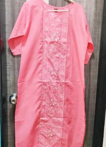 Strawberry Smoothie Pink Kurta For Women