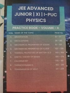 Class 11 Physics JEE Advanced Practice Book-2