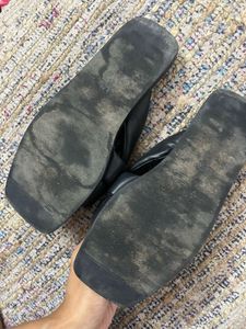 H&amp;M Padded Strap Mules