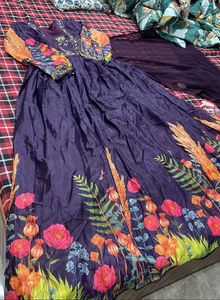 Embroidered Silk Kurta Set