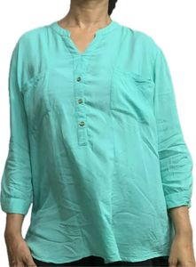 Flowy Aqua Tunic Top