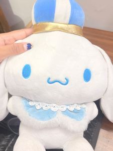 Cute Cinnamoroll Plush Toy with Crown