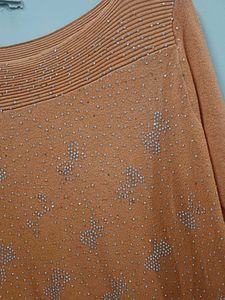 Sparkling Bow Long Sleeve Sweater