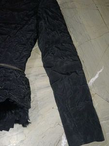 Black Lace Detail Jacket