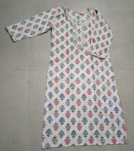 semi cotton kurti