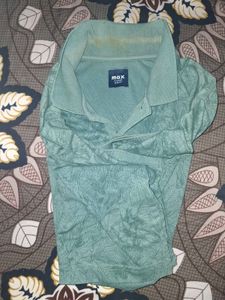 Men's Green Patterned Polo Shirt