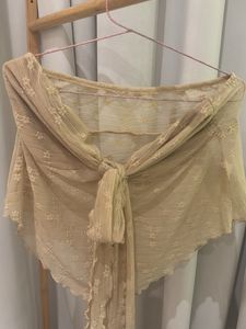 Sheer Lace Tube Top in Nude color