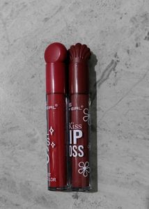2 x Lip Glosses - Red &amp; Nude