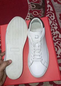 DCYPHR White Leather Sneakers